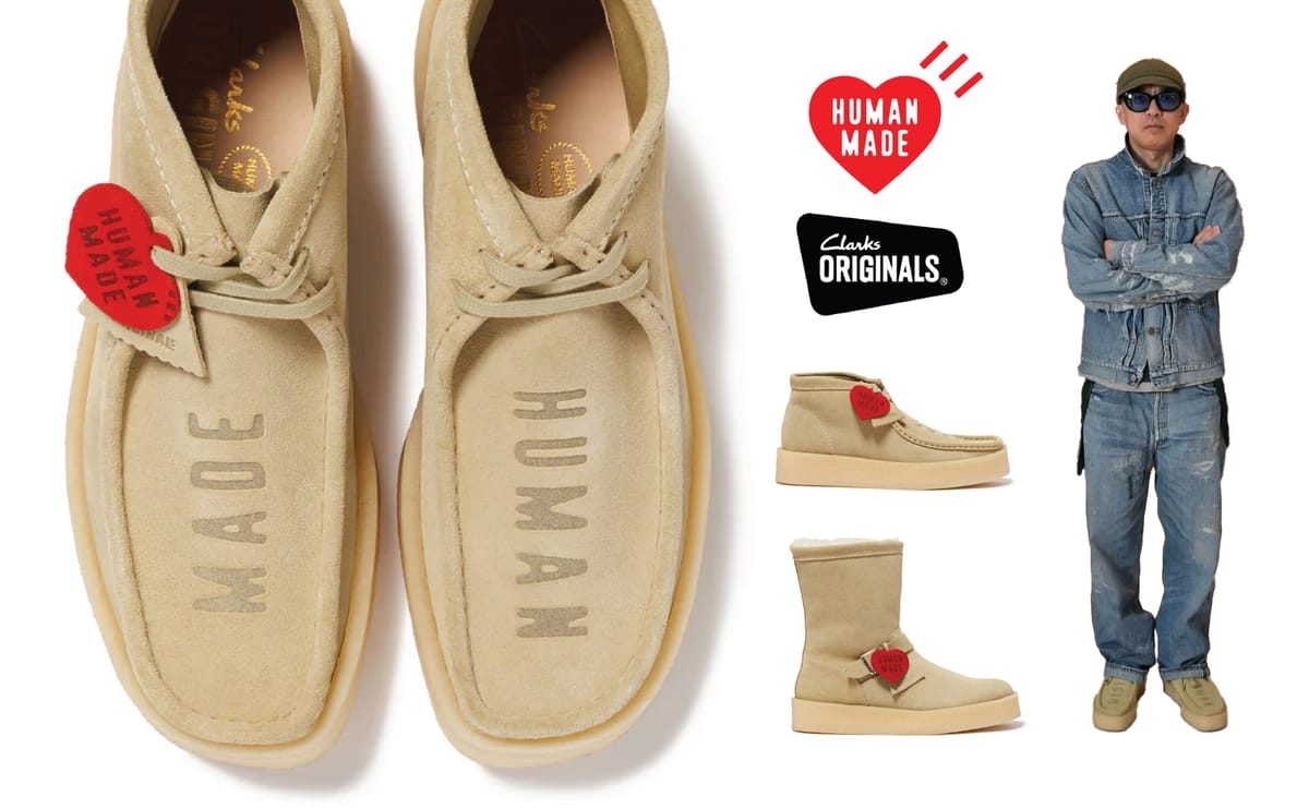 NIGO®全新HUMAN MADE x Clarks Original別注Wallabbe